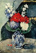Paul Cezanne, Stilleben, Delfter Vase mit Blumen